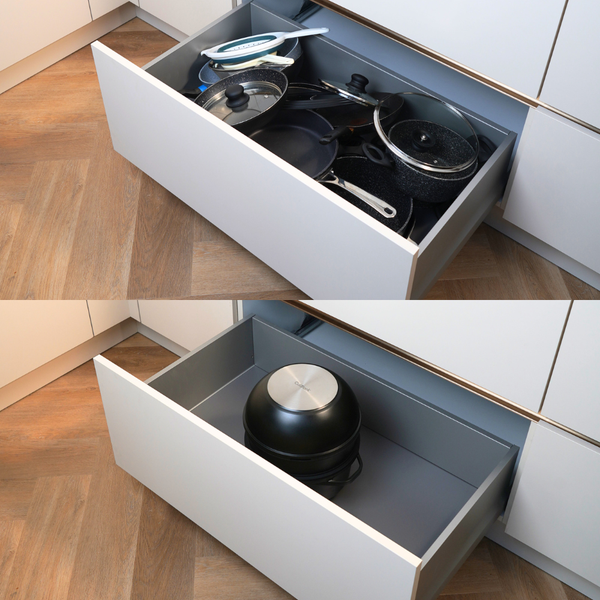Pfannen platzsparend aufbewahren: 7 Storage-Hacks für kleine Küchen