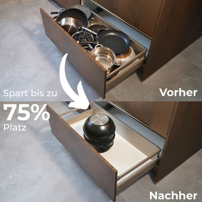 Spart bis zu 75% platz